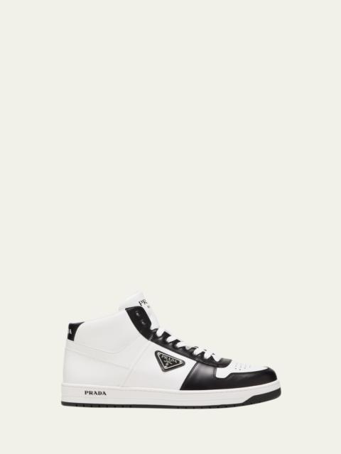 Men's Downtown Leather High-Top Sneakers