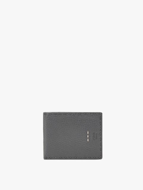 FENDI Bi-fold wallet in gray leather