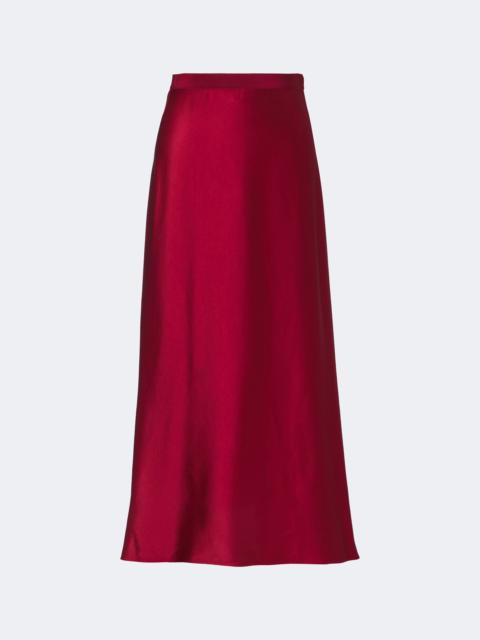FFORME Carina asymmetric satin maxi skirt