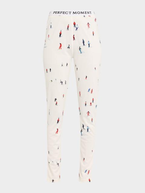 PERFECT MOMENT Jacquard Base Layer Ski Leggings