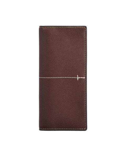 Tod's leather stitched wallet
