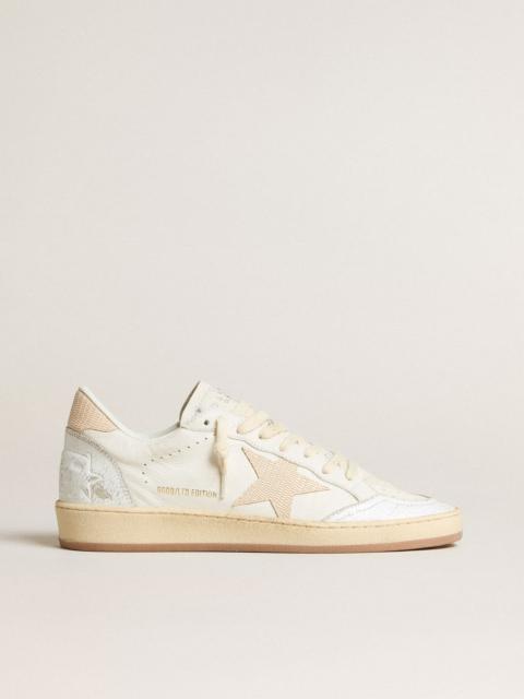 Women’s Ball Star LTD CNY in white leather with ivory star