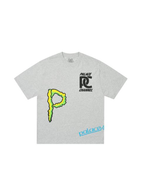 PALACE SPONSOR T-SHIRT GREY MARL