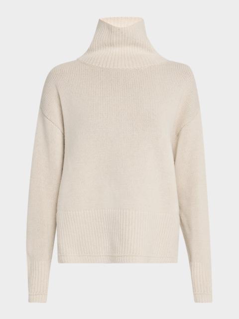 MARIA McMANUS Mock-Neck Cashmere Swing Sweater