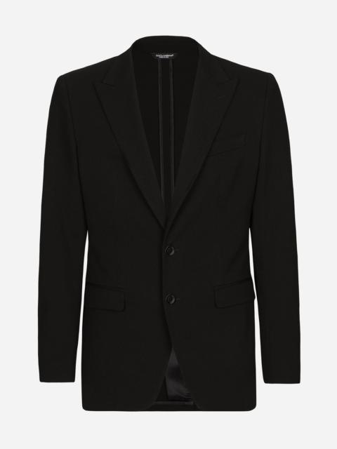 Dolce & Gabbana Single-breasted stretch cotton Taormina-fit jacket