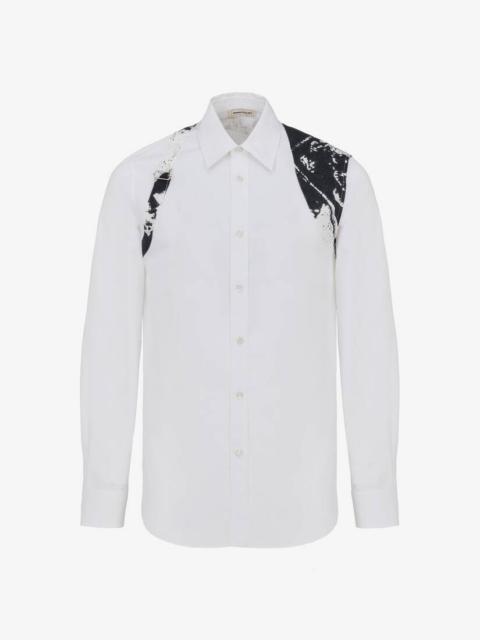 Alexander McQueen Men's Fold Harness Shirt in Optic White