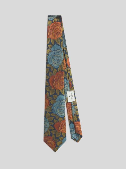 Etro SILK JACQUARD TIE WITH FLOWER MOTIF
