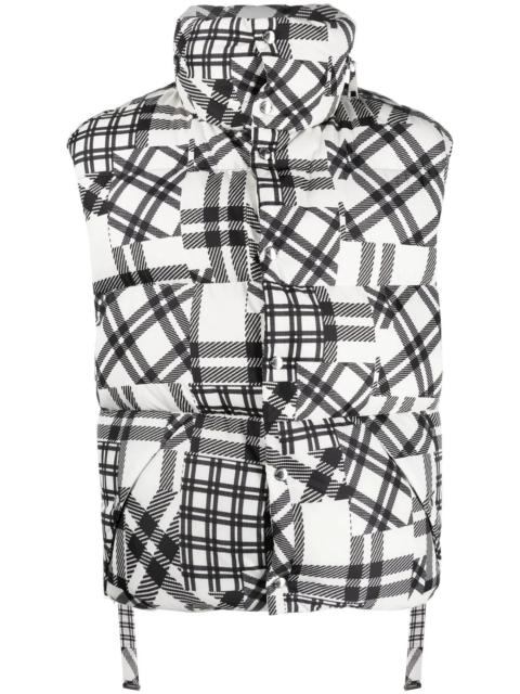 Khrisjoy check-pattern padded gilet