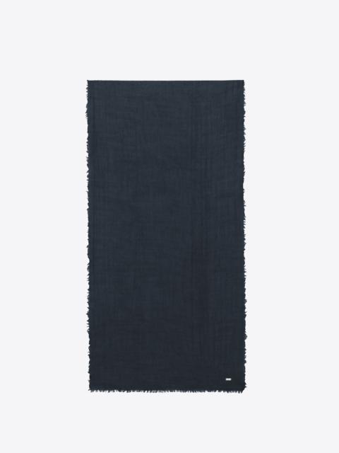 SAINT LAURENT large scarf in wool and cashmere