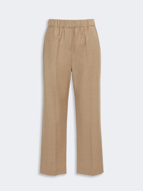 WEEKEND Max Mara HATELEY Stretch wool flannel trousers - CAMEL