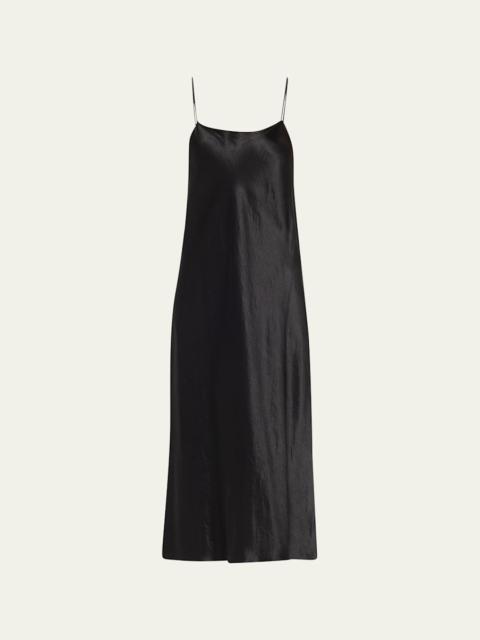 Vince Satin Midi Slip Dress