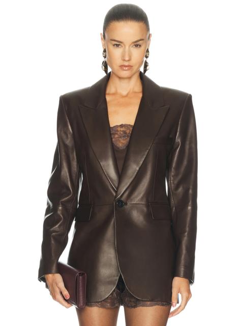 SAINT LAURENT Leather Blazer