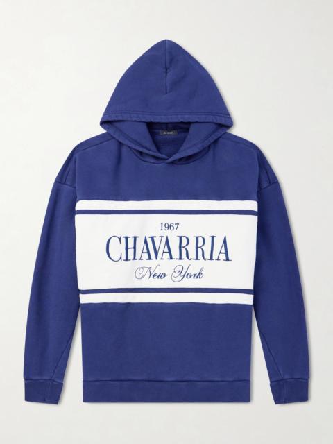WILLY CHAVARRIA Gilroy Logo-Embroidered Cotton-Jersey Hoodie