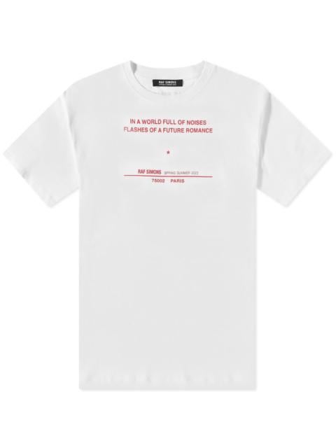 Raf Simons Raf Simons Tour Date T-Shirt
