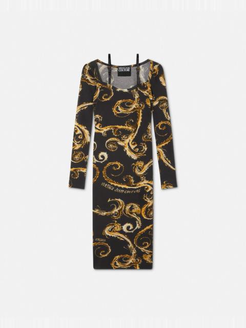 VERSACE JEANS COUTURE Chromo Couture Midi Dress