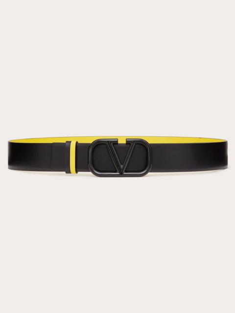 Valentino VLogo Signature Reversible Calfskin Belt 40 MM