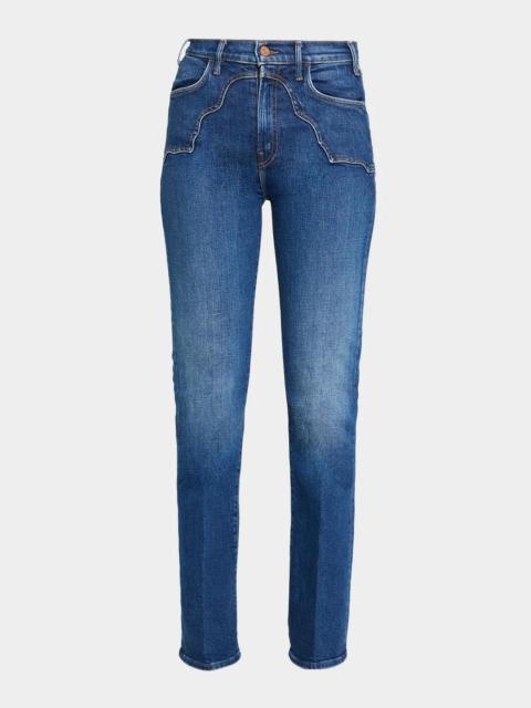 MOTHER The Buckle Bunny Straight-Leg Jeans