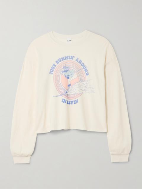 RE/DONE Printed Cotton-jersey T-shirt