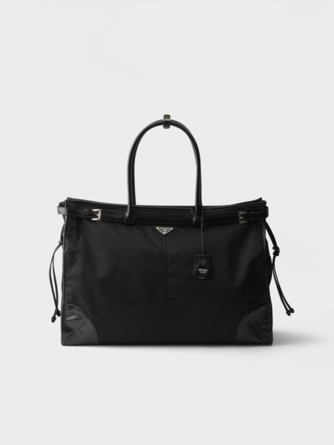 Prada Prada Bonnie Re-Nylon and leather tote bag