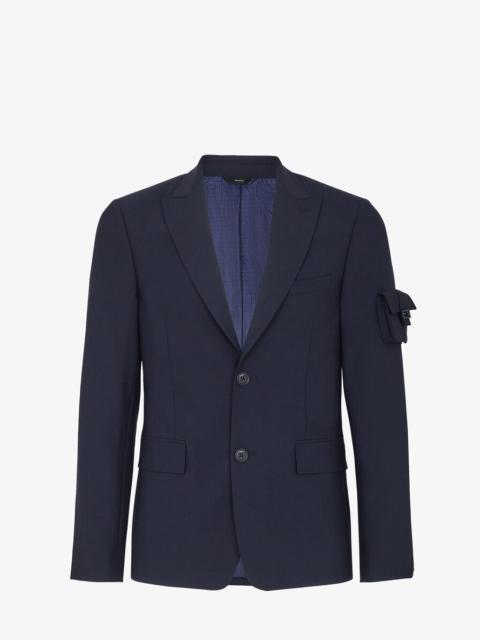 FENDI Blue wool blazer