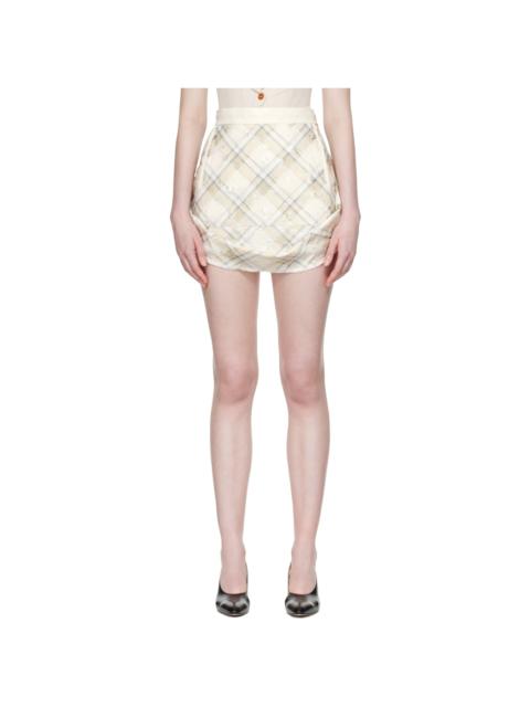 Vivienne Westwood Beige Frame Miniskirt