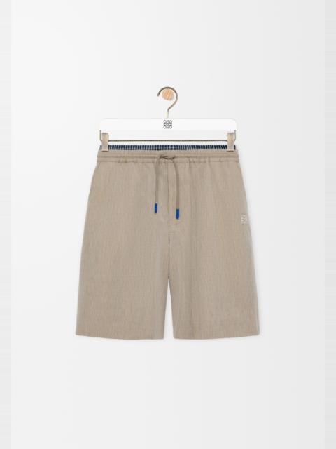 Loewe Drawstring shorts in wool and cotton