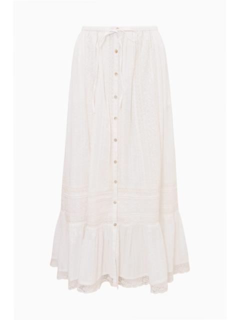 LoveShackFancy Brina Cotton Maxi Skirt
