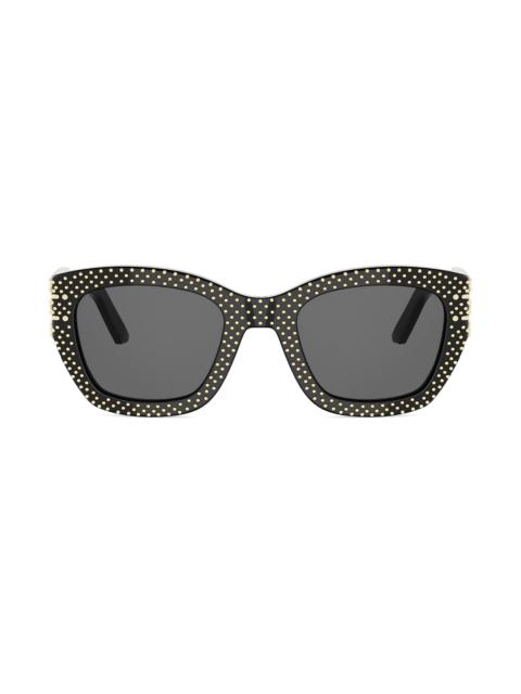 Dior Women's DiorSignature S16I 52MM Studded Square Sunglasses - Blackandsmoke