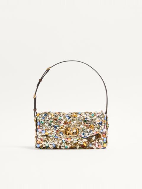 Valentino VALENTINO GARAVANI DEVAIN EMBROIDERED SMALL SHOULDER BAG
