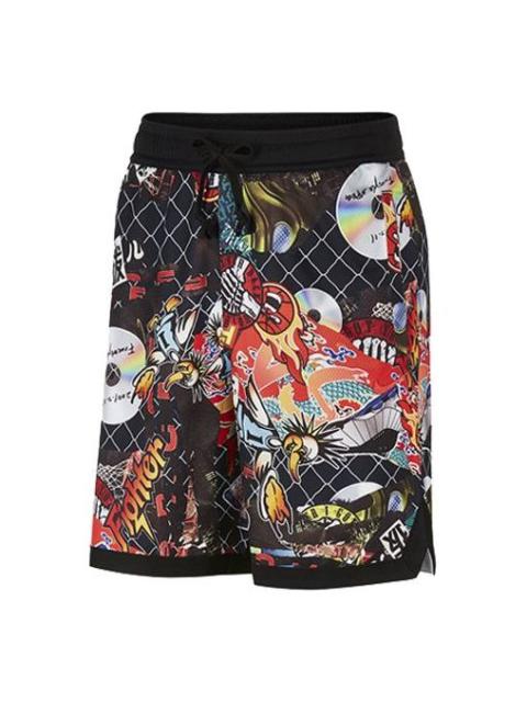 Nike Nike Street Graffiti Basketball Sports Shorts Black Red CK1183-018