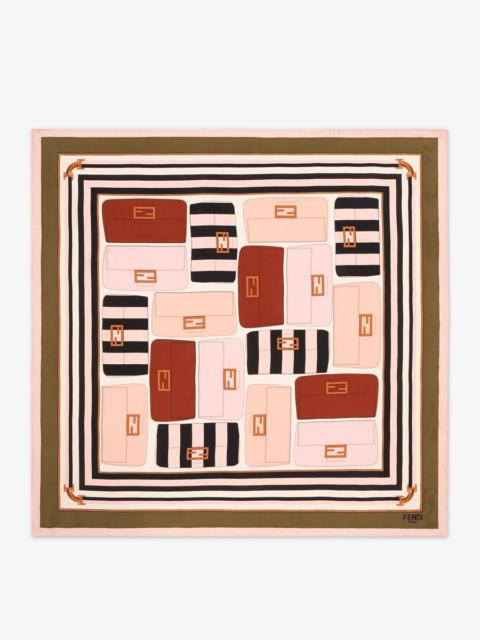 FENDI Multicolor silk foulard