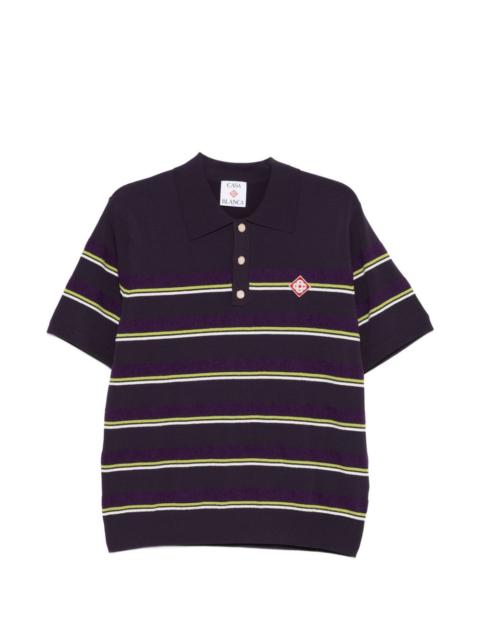 CASABLANCA striped polo shirt