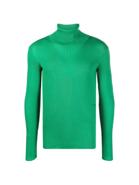 Off-White rib-knit roll neck sweater