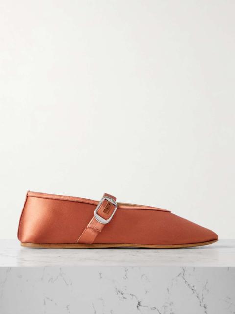 LE MONDE BÉRYL Stella satin Mary Jane ballet flats