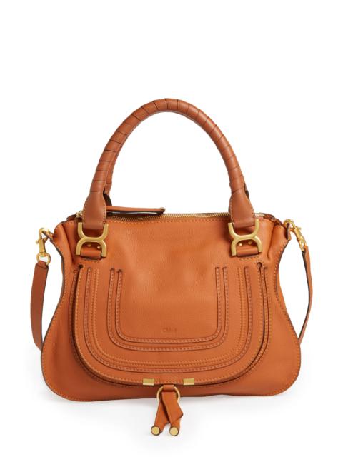 Medium Marcie Calfskin Leather Satchel