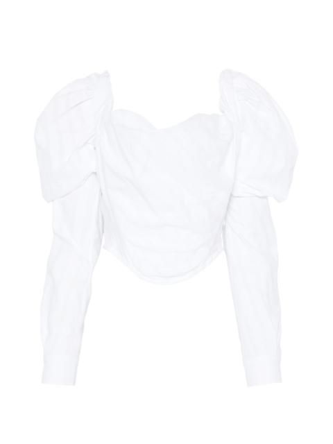 Vivienne Westwood LS Sunday puff-sleeve corset top