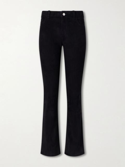 STOULS Dean suede flared pants Black