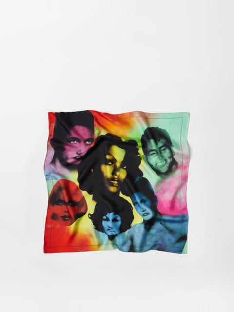 VERSACE Printed Silk Twill Scarf 70 cm