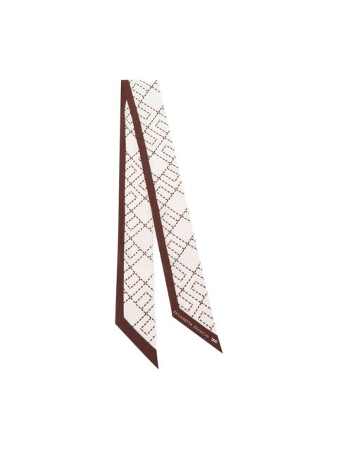 ELISABETTA FRANCHI silk twill foulard scarf