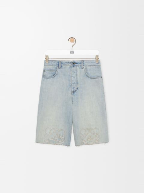 Loewe Anagram shorts in denim