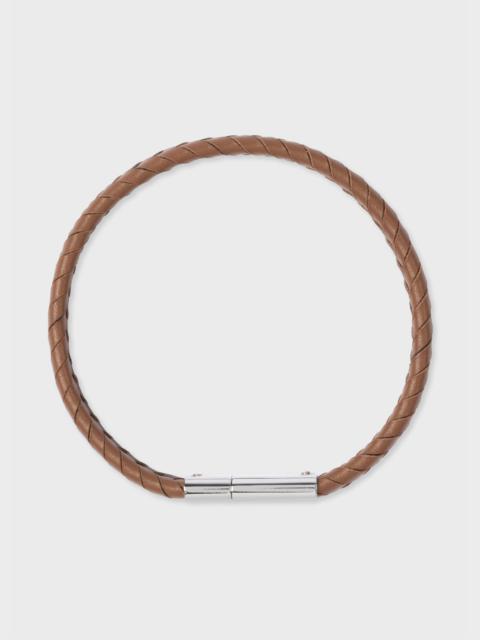 Paul Smith Two-Tone Braided Leather Bracelet