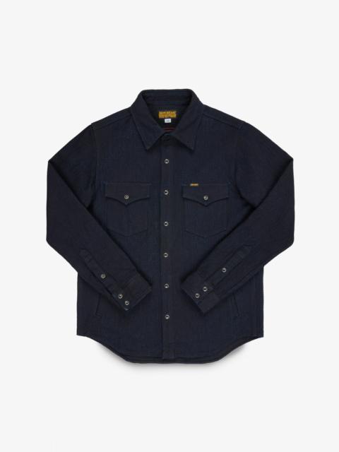 Iron Heart IHSH-437-IND 13.5OZ DOBBY CLOTH CPO SHIRT - INDIGO