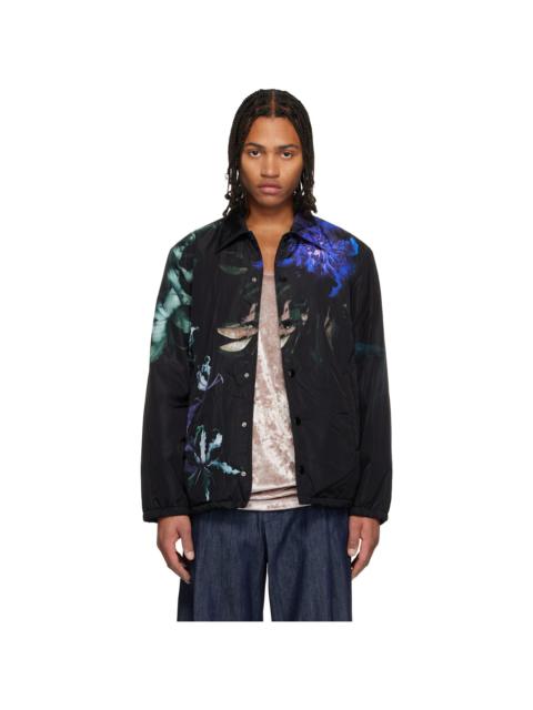 Dries Van Noten Black Printed Jacket