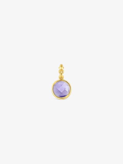 TOUS Small 18K gold vermeil Pendant with iolite Medallions