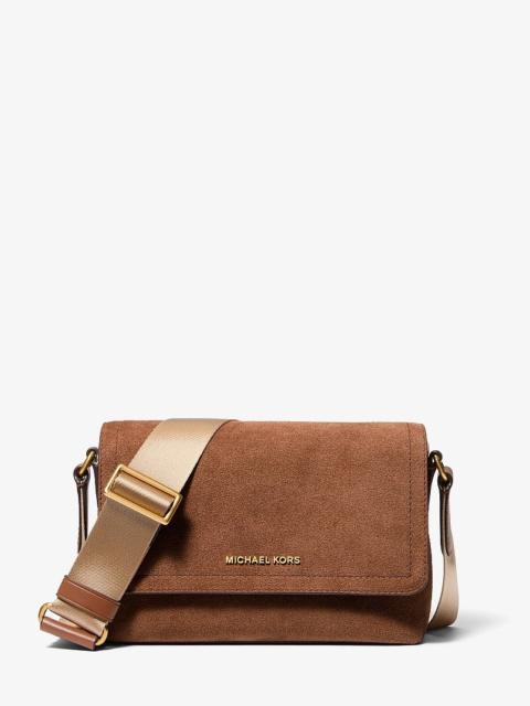 MICHAEL KORS Hudson Mini Suede Messenger Bag
