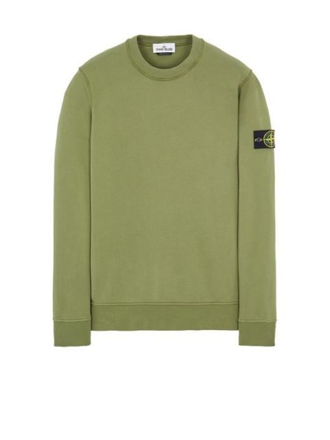 Stone Island 63051 GARMENT-DYED_COTTON FLEECE OLIVE GREEN