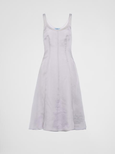 【プラダ・PRADA】Re-Edition 1995 organza dress Prada Re-Edition 1995 Organza Halterneck Dress | Black