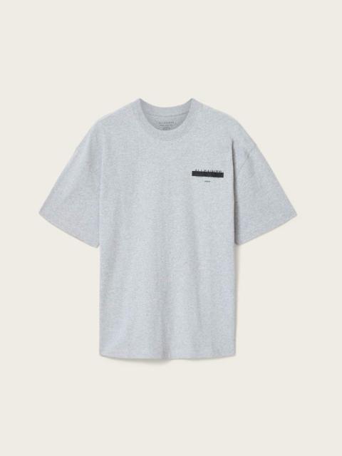 ALLSAINTS REDACT OVERSIZED EMBROIDERED LOGO T-SHIRT