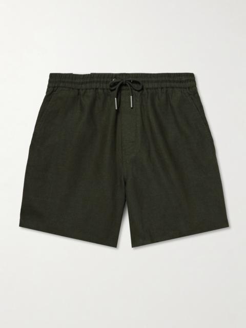 NN07 Gregor 1454 Straight-Leg Linen Drawstring Shorts