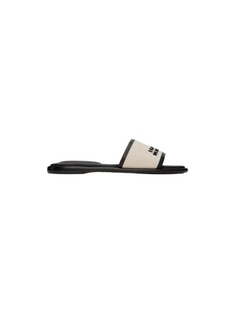 Isabel Marant Off-White & Black Vikee Sandals